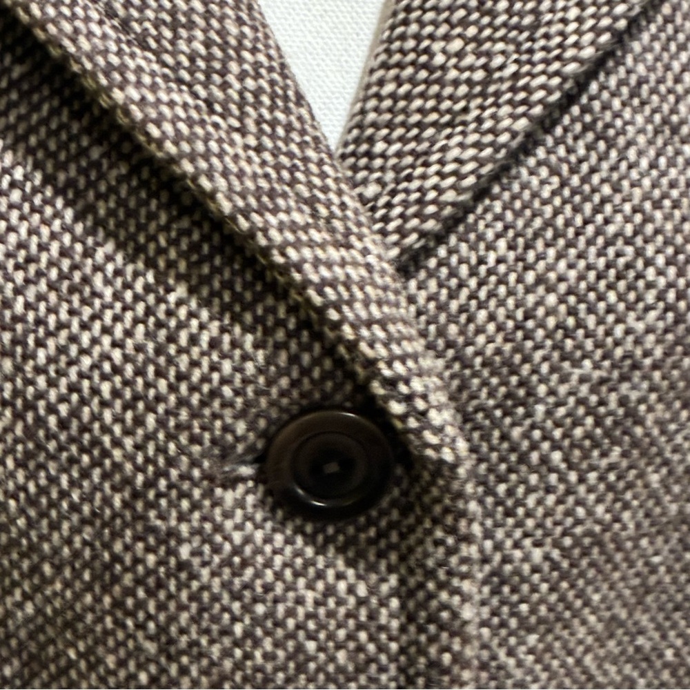 🧥 Heritage Pendleton Tweed Blazer Vintage Brown Tailored Jacket USA Fabric 18 - Picture 3 of 11